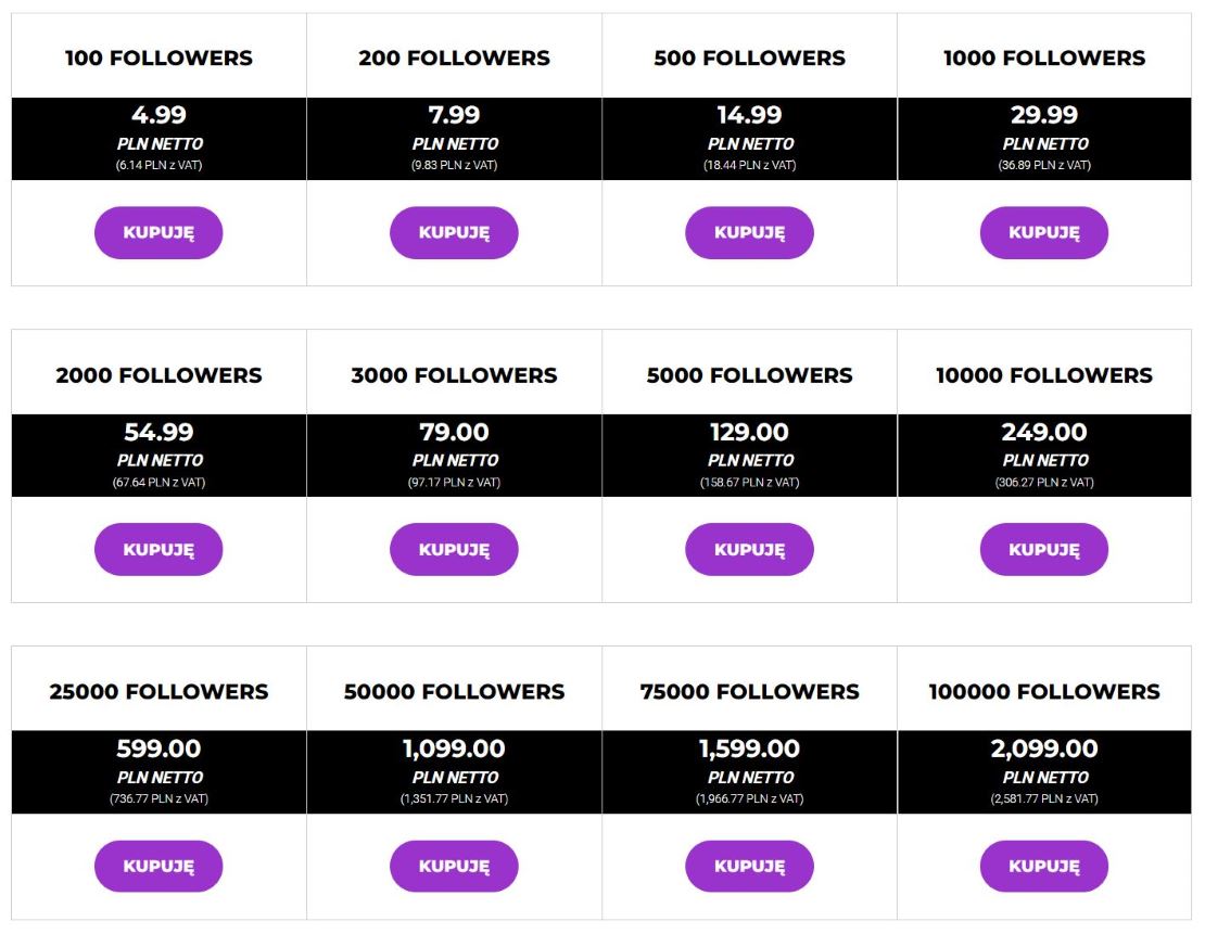 Instagram followers